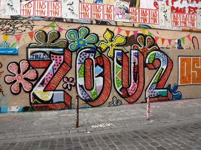 photo graffiti Paris 20eme arrondissement